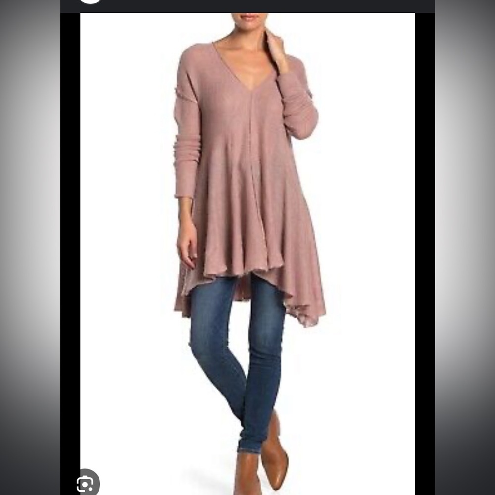 Free People Dusty Rose Tunic Top